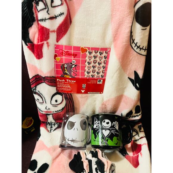 Jack and Sally nightmare before Christmas love bundle 50 x70 adorable soft throw